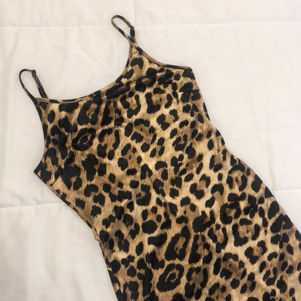 Leopard Print Mini Dress